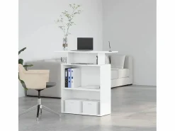 New Clicnbuy Mostrador de recepción 100x40x104cm madera de ingeniería Blanco