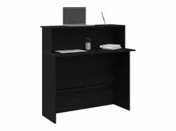 Online vidaxl Mostrador de recepción 100x50x103,5 cm madera ingeniería Negro