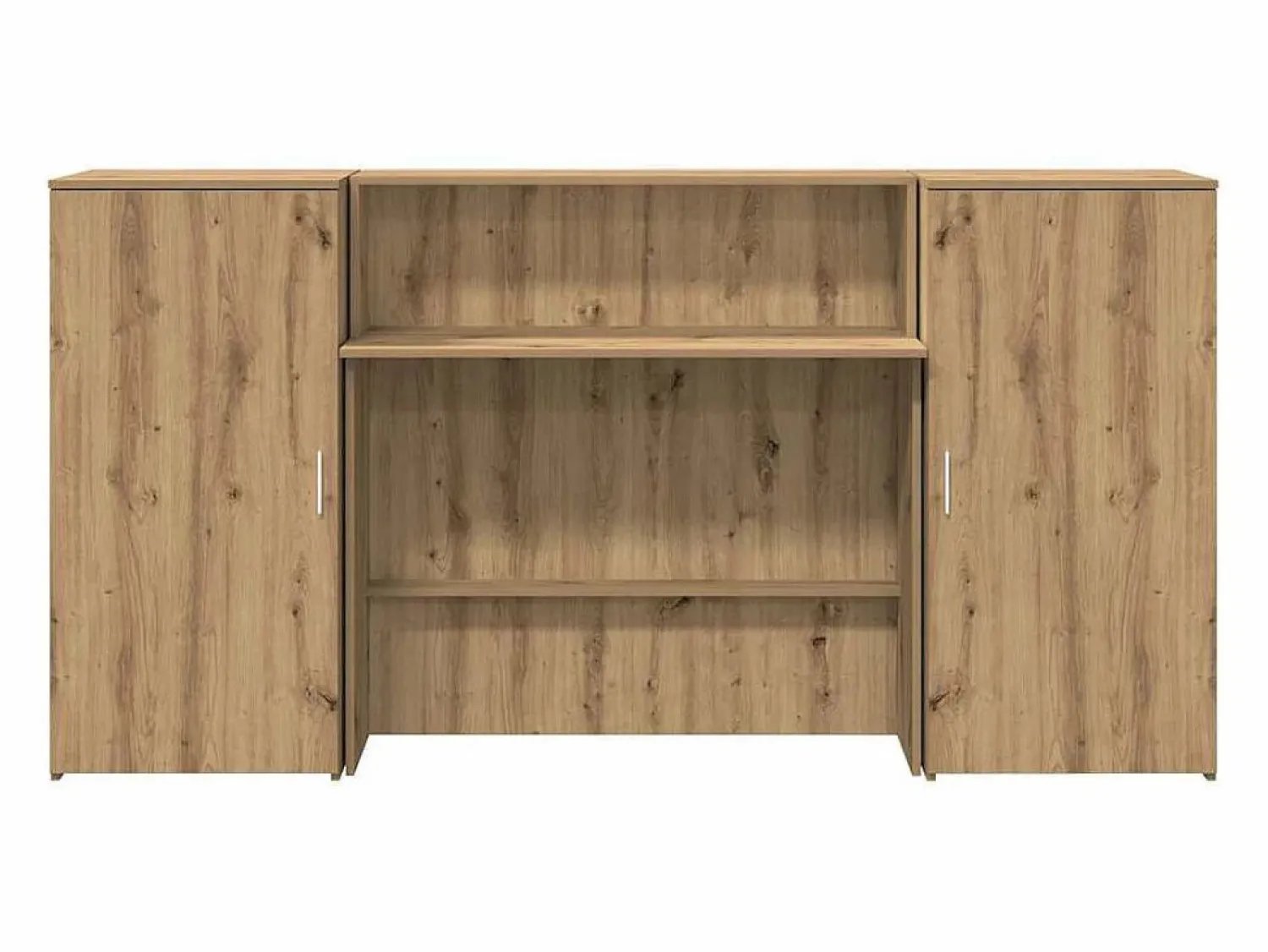 Clicnbuy Mostrador de recepción roble artisian 200x50x103,5 cm
