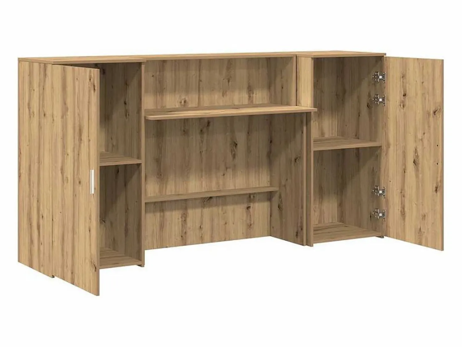 Clicnbuy Mostrador de recepción roble artisian 200x50x103,5 cm