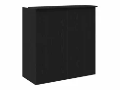 New Clicnbuy Mostrador de recepción roble 100x50x103,5 cm Negro