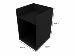 Hot Monstershop Mostrador para Caja Registradora TB60 60x60x90cm – Negro