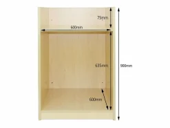Mostrador para Caja Registradora TB60 60x60x90cm – color Arce Escritorio Secreter