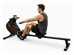 Máquina de ejercicios de remo con tiro central - O'Fitness - Contador de 5 funciones - Rueda magnética: 5 Kg Aparato De Musculación