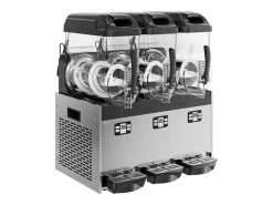 Máquina de Granizado Comercial SucceBuy 12 Lx3, Máquina de Bebidas Frías con Triple Depósito, Acero Inoxidable para la Casa, la Fiesta, el Café