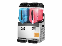 Máquina de Granizado Comercial SucceBuy 2 x 12L, Máquina de Smoothie y Margarita, para Supermercados, Cafeterías, Restaurantes y Bares