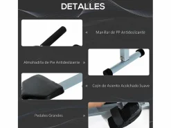 Homcom Máquina de remo 130x47.5x67 cm