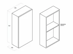 Clearance Mueble alto VENERE empolvado Columna De Baño