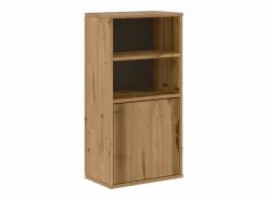 Outlet vidaxl Mueble auxiliar ODDA 40x24x79 cm madera maciza de pino Color natural claro