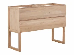 Sale Vente-unique Mueble bajo lavabo de roble macizo - Natural claro - L120 cm - TARELO Color natural claro