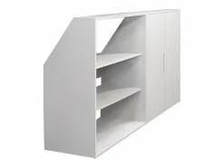 Clearance Vente-unique Mueble bajotecho 2 puertas y 2 estantes - ADEZIO Blanco