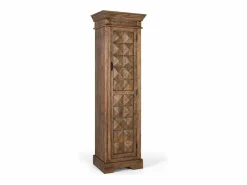 Clearance Giner y colomer Mueble bar con puerta frontal fabricado en madera de mango Marru00f3n