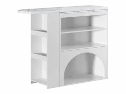 Outlet Mueble bar extensible - 120 x 40 x 100 cm - con almacenaje + espacio para mascotas - MDF - Mueble Bar