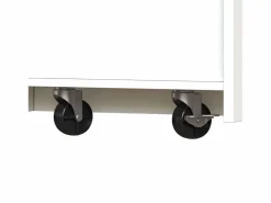 Sale Hauss Spole Mueble bar extensible con 2 cajones y 2 puertas - Tapa extensible con ruedas - y madera Blanco