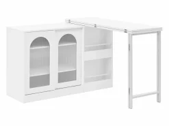 Hauss Spole Mueble bar giratorio con 2 puertas de cristal - Tapa reversible -