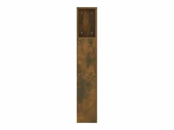 vidaxl Mueble cabecero roble ahumado 140x18,5x104,5 cm