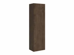 Les Tendances Mueble cama 140x190 cm con sofá y columna contenedor de madera de nogal Kanto-Color Microfibra 12 Violeta