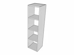 Les Tendances Mueble cama 140x190 cm con sofá y columna contenedor de madera de nogal Kanto-Color Microfibra 12 Violeta
