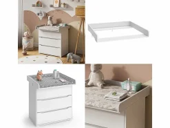 Outlet Vicco Mueble cambiador 80x76x10 wicko Blanco