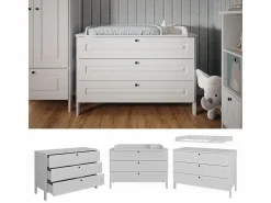 Best Vicco Mueble cambiador 133x70x98.4 ajaton Blanco