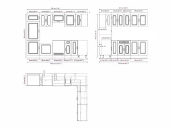 Sale vidaxl Mueble cocina Kalmar hormigón 14 pzas madera contrachapada Gris