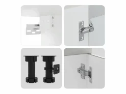 Best vidaxl Mueble cocina Kalmar hormigón 11 pzas madera contrachapada Gris