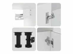 Hot Mueble cocina Kalmar hormigón 11 pzas madera contrachapada Cocina Completa