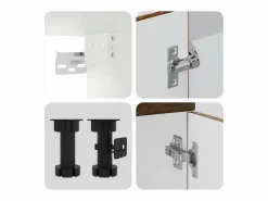 vidaxl Mueble cocina Kalmar roble ahumado 4 pzas madera contrachapada