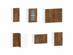 vidaxl Mueble cocina Kalmar roble ahumado 11 pzas madera contrachapada