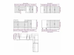 vidaxl Mueble cocina Kalmar roble ahumado 11 pzas madera contrachapada