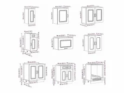 Hot Mueble cocina Kalmar sonoma 14 pzas madera contrachapada Cocina Completa