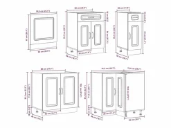 vidaxl Mueble cocina Lucca brillo 11 pzas madera contrachapada Blanco