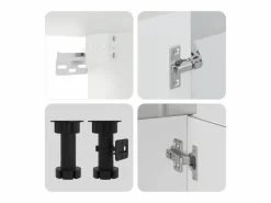 Discount vidaxl Mueble cocina Lucca hormigón 11 pzas madera contrachapada Gris