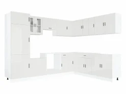 Hot Mueble cocina Porto brillo 14 pzas madera contrachapada Cocina Completa