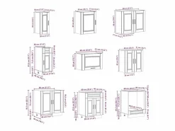 Online Mueble cocina Porto hormigón 14 pzas madera contrachapada Cocina Completa