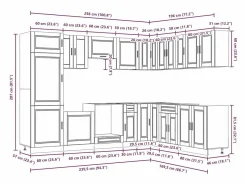 Best Mueble cocina Porto roble ahumado 14 pzas madera contrachapada Cocina Completa