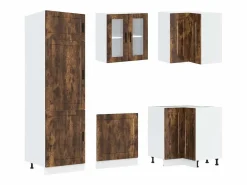 Best Mueble cocina Porto roble ahumado 14 pzas madera contrachapada Cocina Completa