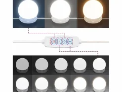 vidaxl Mueble con espejo y luces LED color roble Sonoma 90x31,5x62 cm