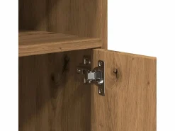 New Mueble con ruedas de roble hecho a mano 60x48x81 cm madera de ingeniería Armario Oficina