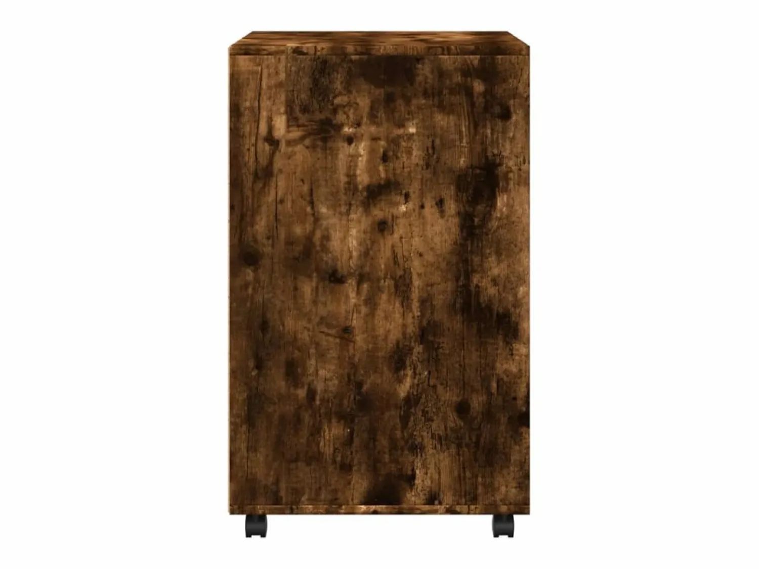 Hot Mueble con ruedas de roble ahumado 60x48x81 cm madera de ingeniería Marru00f3n