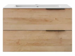 Vente-unique Mueble con un lavabo y columna - - 80 cm - NISAYA