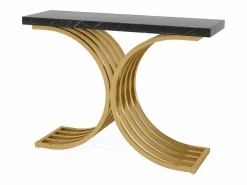 Tribesigns Mueble Consola, Mesa de Consola Blanca, 100 x 30 x 80 cm Pequeña Mesa de Presentación