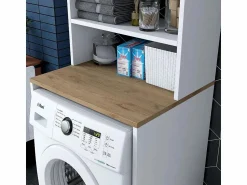 Hot Mueble cubrelavadora compacto con armario y estantes KD101 - Mueble Para Lavadora