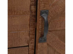 vidaxl Mueble de almacenaje madera maciza abeto marrón 64x33,5x75 cm