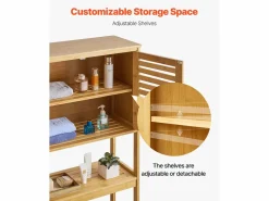Sale Mueble de Almacenamiento para WC SucceBuy, Almacenamiento Encima del Inodoro o la Lavadora, Armario de Baño que Ahorra Espacio, Natural Estantería Sobre Inodoro
