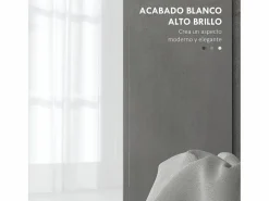 Homcom Mueble de baño Amalfi 2 puertas blanco/ 60x80x34 cm