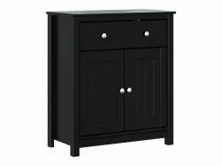 vidaxl Mueble de baño BERG madera maciza de pino 69,5x34x80 cm