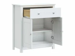 vidaxl Mueble de baño BERG madera maciza de pino 69,5x34x80 cm