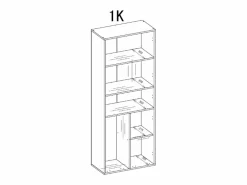 Hot Mueble de baño, Cachemira, 60 x 30 x 174 cm Columna De Baño