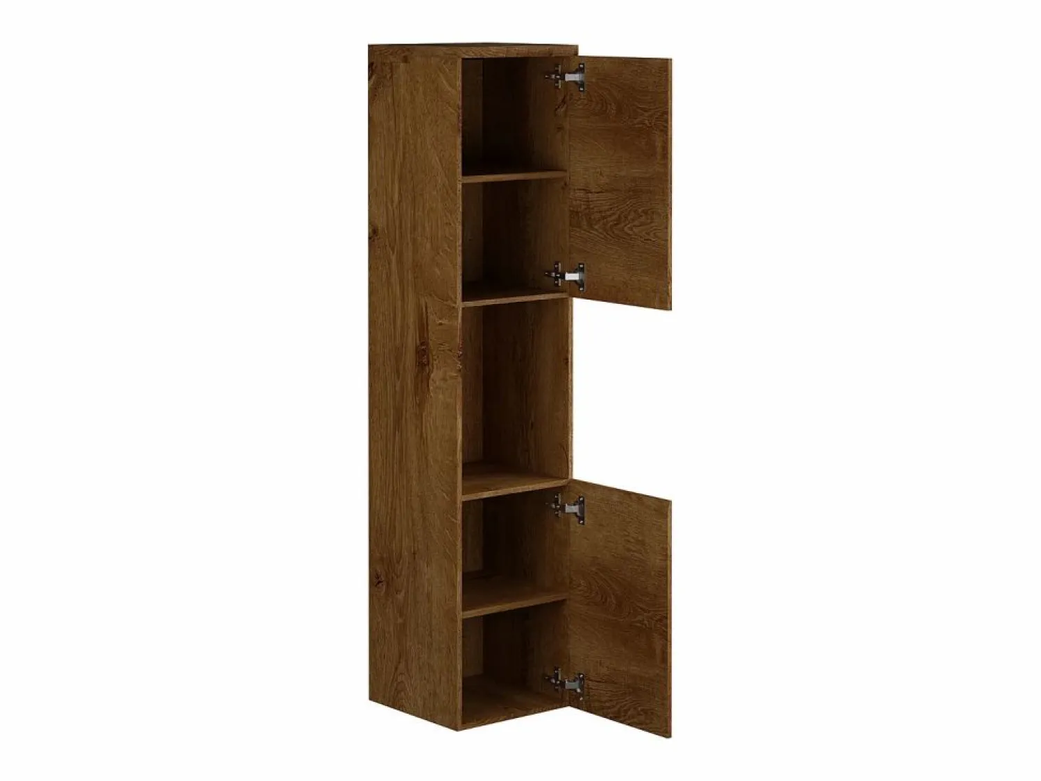 Vente-unique Mueble de baño, , Ancho 30 x Prof. 30 x Alt. 133 cm, MIELA Color natural oscuro